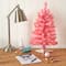 2ft. Pre-Lit Pink Artificial Christmas Tree, Clear LED Lights